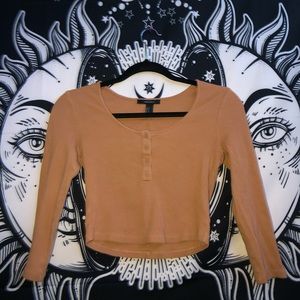 Tan crop top